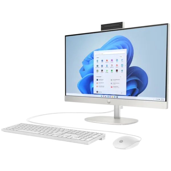 Side View with PRO HD Webcam, Wireless Keyboard and Mouse