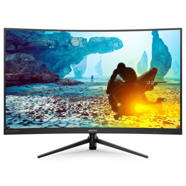 Momentum 322M8CP 32-Inch Curved Gaming Monitor – FHD VA Display, 240Hz, 0.5ms MPRT, AMD FreeSync Premium, 16.7M Colors, Black