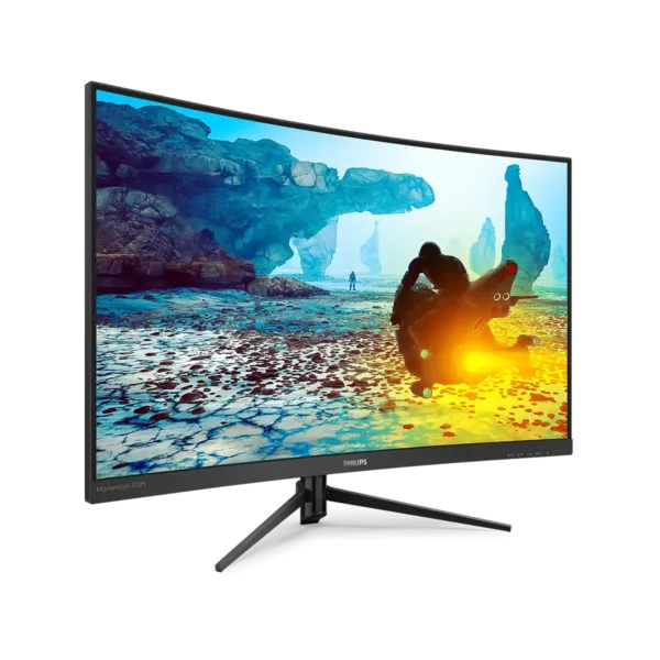 Philips Momentum 322M8CP 32-Inch Curved Gaming Monitor – FHD VA Display, 240Hz, 0.5ms MPRT, AMD FreeSync Premium, 16.7M Colors, Black