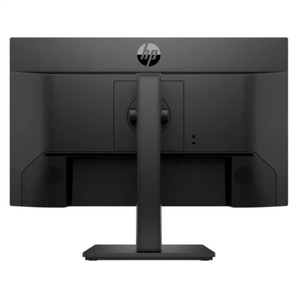 24mh 23.8-inch Full HD Monitor Bcak view with Stand and Black HP Logo