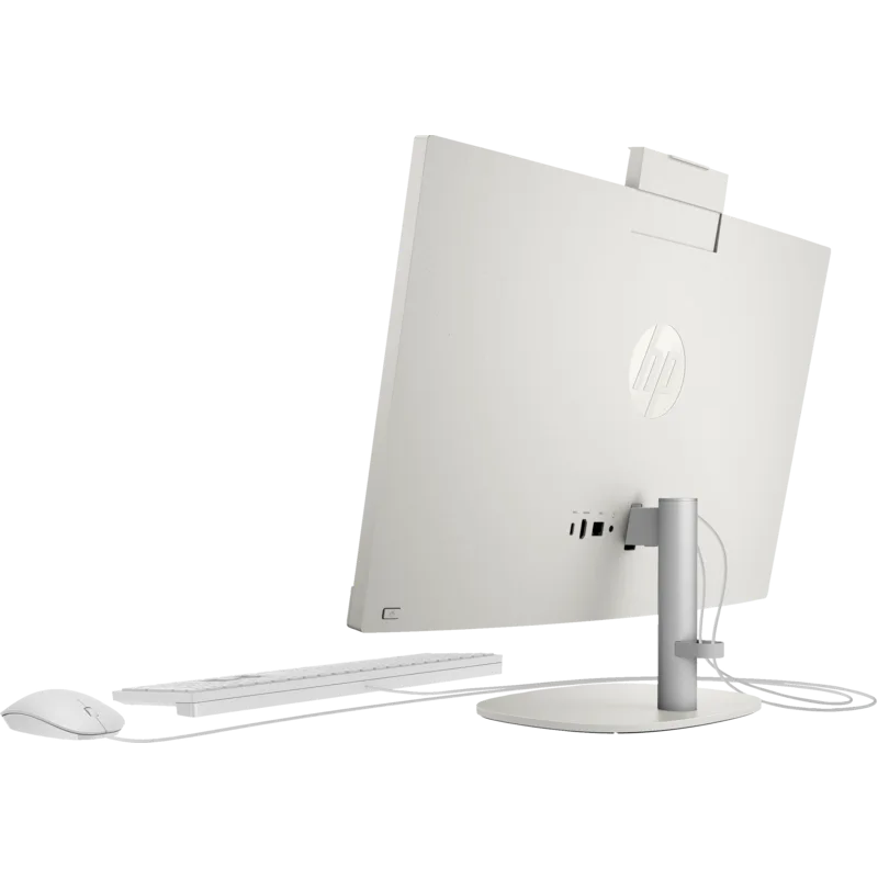 The HP All in One PC 24-cr0004l Showing back side connectors and ports