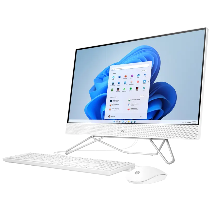 HP 24-cb1004l All-in-One Desktop PC - 23.8" FHD IPS Display, i5-1235U, 8GB RAM, 512GB SSD, Iris Xe Graphics