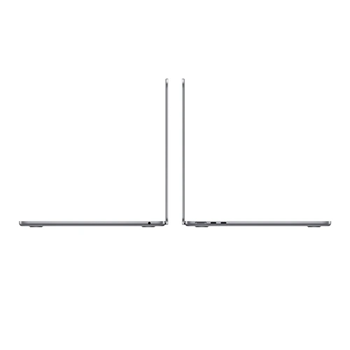 Side view of a silver MacBook Air laptop mxcv3ll/a
