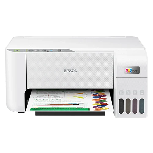 Epson EcoTank L3256 Printer, 180 Nozzles Black, 59 Nozzles per Color, 3 pl, Dye Ink, 5.760 x 1.440 DPI, 4 colour Print, Scan, Copy