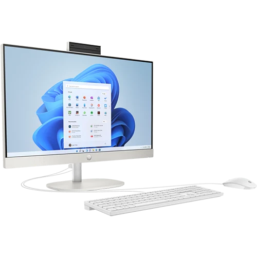 HP All-in-One 24-cr0011l Desktop PC - 23.8" FHD Display, i5 Processor, 8GB RAM, 512GB SSD, White | AV8L2PA
