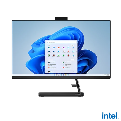 Lenovo IdeaCentre AIO 3 27IAP7 Core i5 All-in-One Desktop Black Front View