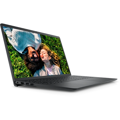 Dell Inspiron 15 3520 Core i5-1235U Laptop with a full-size keyboard, multi-touch touchpad, and vibrant display.