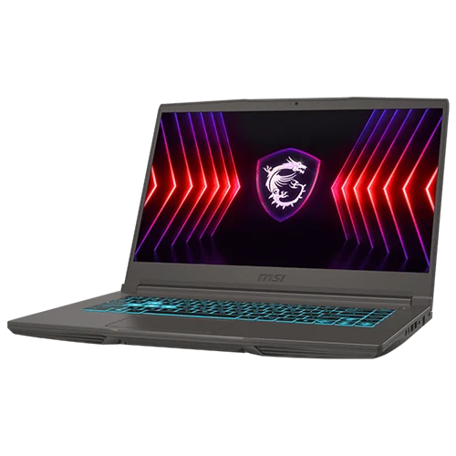 MSI Thin 15 B12UCX Gaming Laptop - 15.6" FHD 144Hz, i5-12450H, 8GB RAM, 512GB SSD, 4GB RTX 2050, ENG Keyboard, Win11, Gray Color