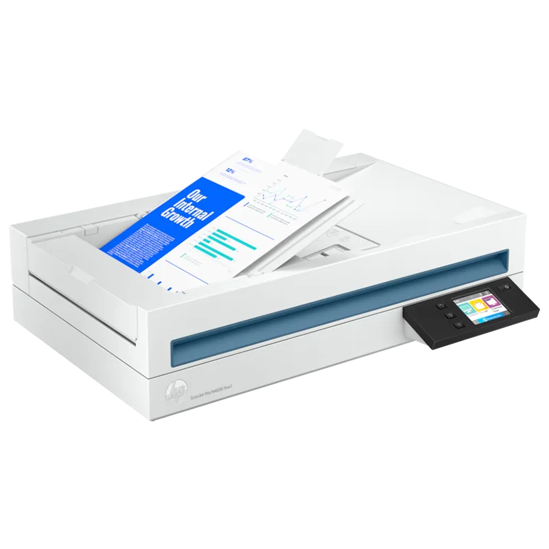side view of canJet Pro N4600 FNW1 Flatbed Scanner