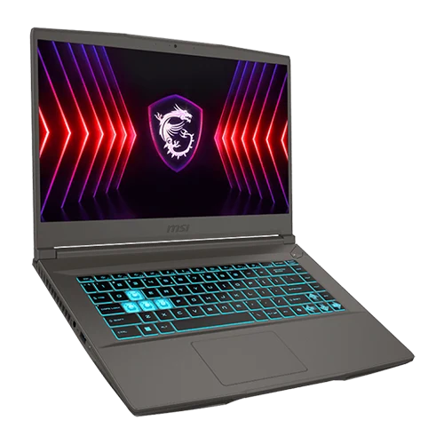 Thin 15 B12UCX Gaming Laptop keyboard & Screen Display