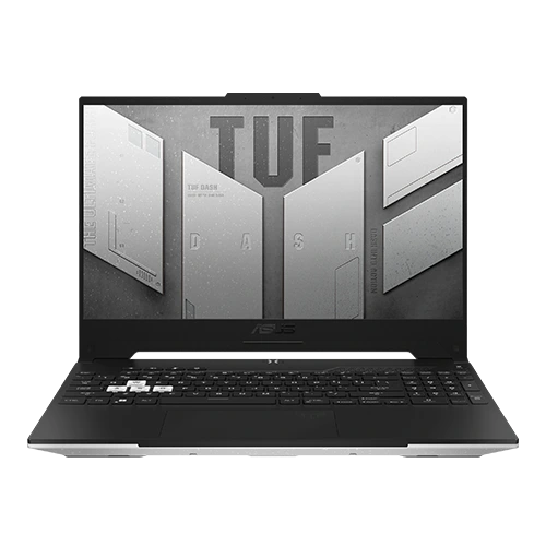 Powerful ASUS TUF Dash F15 gaming laptop with customizable RGB lighting and immersive display.