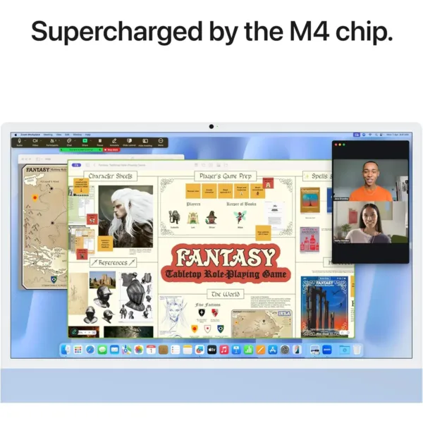 iMac Blue MWUF3 X/A AIO 24-Inch PC Showing Camera Result