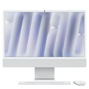 Apple iMac 2024 AIO Desktop MWUV3 Silver, 24" 4.5K Retina Display
