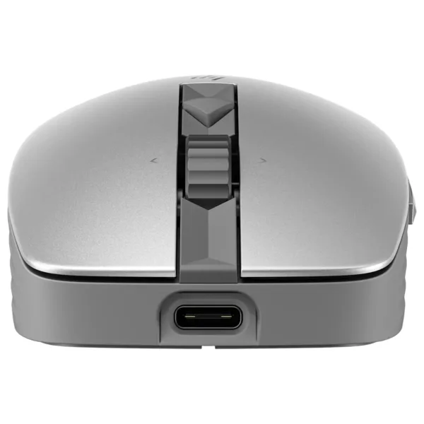 HP 710 Silent Bluetooth Mouse Front view showing USB type-C Connection