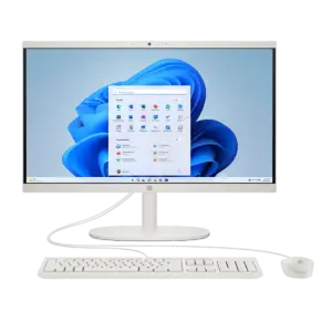HP 22-DG0018d All-In-One Desktop PC, intel Ci3-N300 Processor, 8GB RAM, Intel UHD Graphics, 512GB SSD, 21.5" Full HD Display, Wired Keyboard & Mous, Windows 11 Home