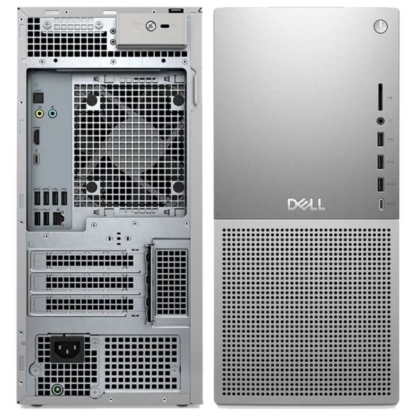 Front and Back View of Tower Plus EBT2250 Gaming PC