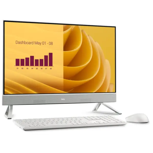 Dell EC27250 All-in-One Desktop PC, 27-Inch FHD IPS Touch Display, Core7 150U Processor, MX570A 2GB Graphics Card, 32GB DDR5 RAM, 1TB NVMe SSD, Dell Wireless Keyboard & Mouse, Windows 11 Hom