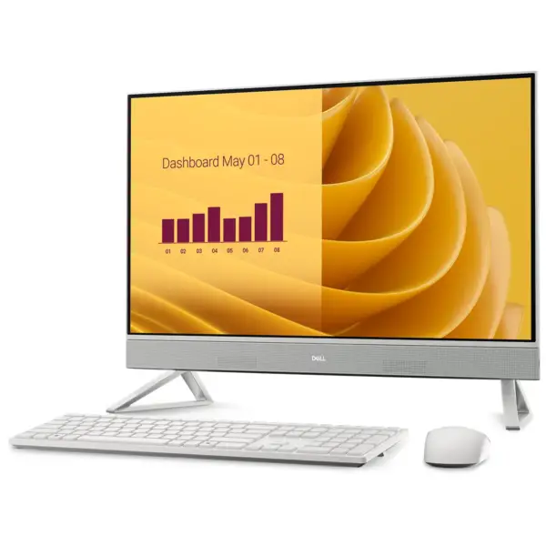 Dell EC27250 All-in-One Desktop PC, 27-Inch FHD IPS Touch Display, Core7 150U Processor, MX570A 2GB Graphics Card, 32GB DDR5 RAM, 1TB NVMe SSD, Dell Wireless Keyboard & Mouse, Windows 11 Hom
