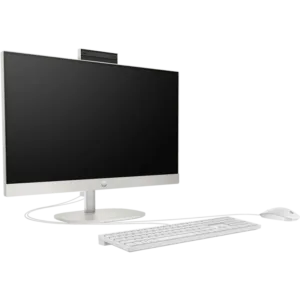 HP 24-cr0004l All-in-One PC - 23.8" FHD IPS Display, i5-1335U, 8GB RAM, 512GB SSD, Iris Xe Graphics, FreeDOS, English Keyboard, White Color