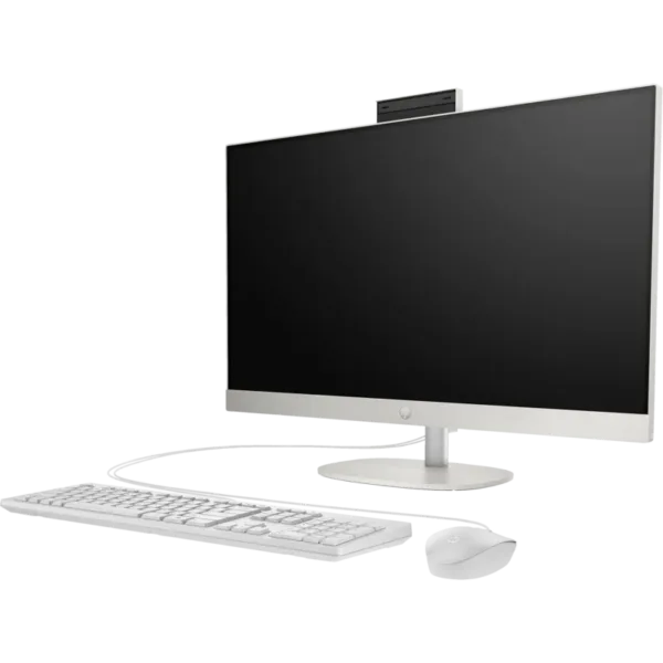 Side view of White All-in-One 27-cr0154nh PC