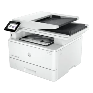 HP LaserJet Pro MFP 4103fdw Printer, Print scan copy and fax, Prints up to 42/40 ppm (LTR/A4), Up to 900 sheets input capacity, 1200 x 1200 dpi, 24-bit, 512 MB Memory, 2.7” Color Touchscreen