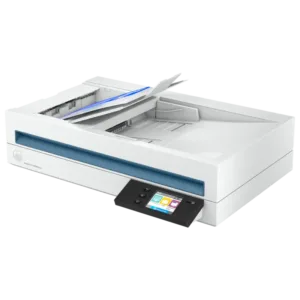 HP ScanJet Pro N4600 FNW1 Flatbed Scanner - 600 dpi, 100-Sheet Feeder, 6000 Pages Duty Cycle, Wi-Fi/USB/Ethernet, White Color