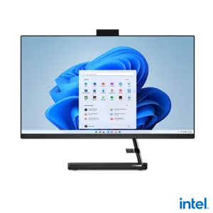 Lenovo IdeaCentre AIO 3 27IAP7 Core i5 All-in-One Desktop Black Front View