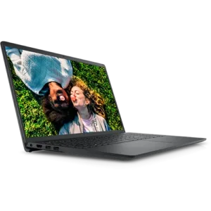 Dell Inspiron 15 3520 Core i5-1235U Laptop with a full-size keyboard, multi-touch touchpad, and vibrant display.