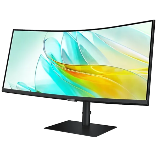 Samsung ViewFinity S6 34-Inch Ultra WQHD Monitor – 2K Display, 100Hz, HDR10, Built-in Speakers, KVM Switch