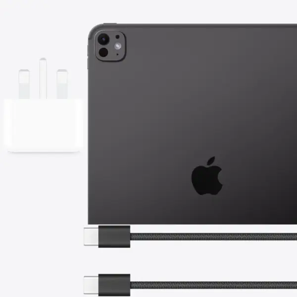 Apple iPad Pro MVX43LL/A M4 Tablet, 512GB, 8GB RAM, 12 MP Camera, 13-Inch Ultra Retina XDR Display, Wi-Fi Only with Standard Glass, Space Black