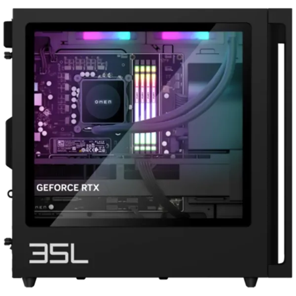 OMEN 35L Prebuilt Gaming PC GT16-0300t Side Tempered Glass to Display PC Components