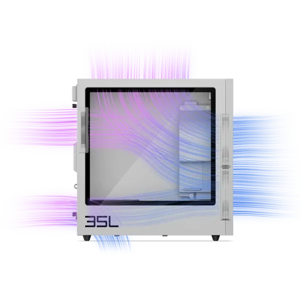 omen 35l white pc air flow