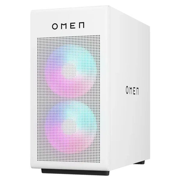 omen 35l white pc side view