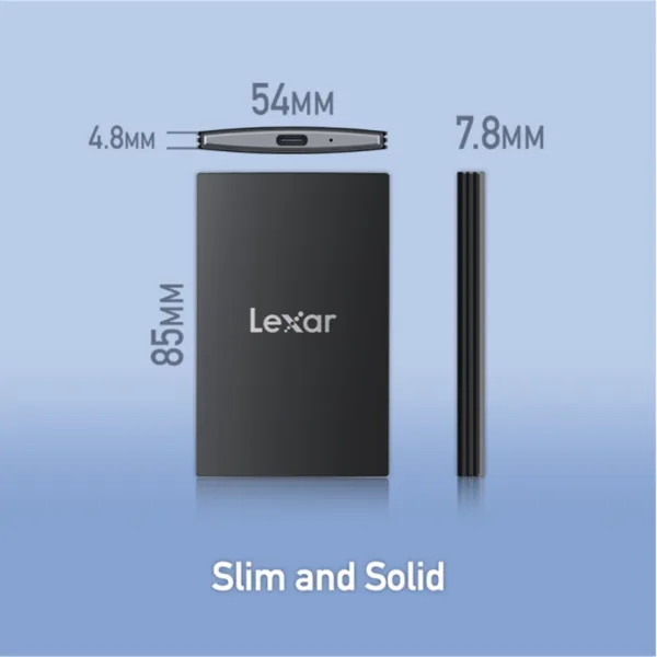 SL500 1TB Portable External SSD Showing Dimensions