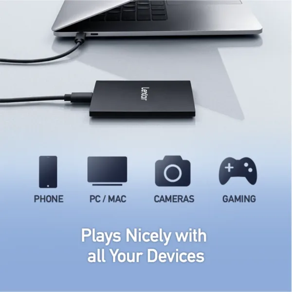 SL500 1TB Portable External SSD Can Connect with all Your Devices
