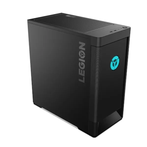 Legion T5-26IOB6 Black Gaming Desktop Showing Legoin Logo