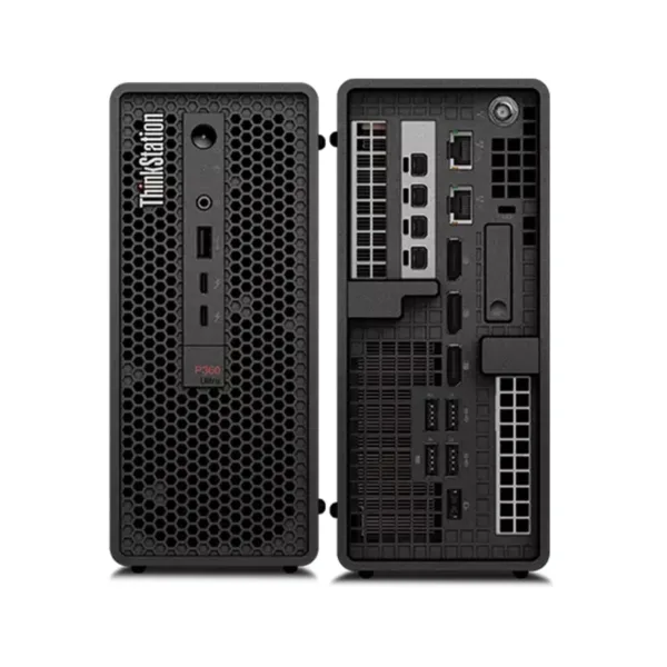 Front and Back View of ThinkStation P360 Ultra Workstation