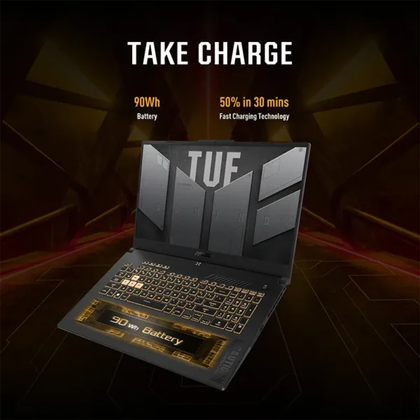 TUF Gaming F15 FX507 Laptop RGB Keyboard Layout