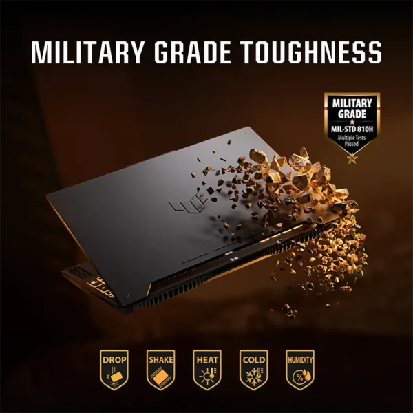 TUF Gaming F15 FX507 Laptop with Miltary Grade Features