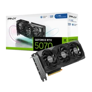 PNY GeForce RTX 5070 OC Triple Fan Graphics Card – Overclocked GPU for Gaming & Performance