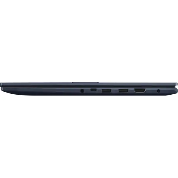 Vivobook D1502YA-NJ007W Laptop Blue – AMD Ryzen 7 7730U Side View Showing Ports and connectors